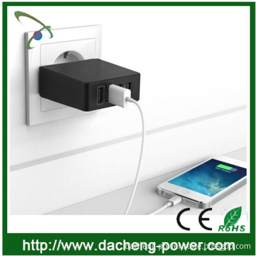 Factory hotly selling 4 port usb wall charger 5V 7.2A for phone ipad( EU Plug)